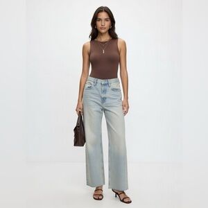 Zara Flare Yellowish Tint w/ Raw Hem Jeans